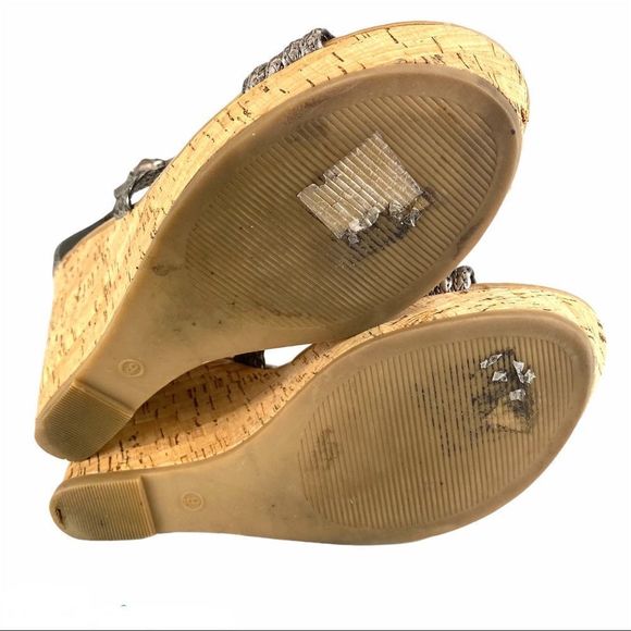 Banana Republic Metallic Cork Wedges - 9 - Picture 15 of 17